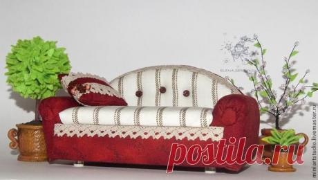 Диван для кукол своими руками