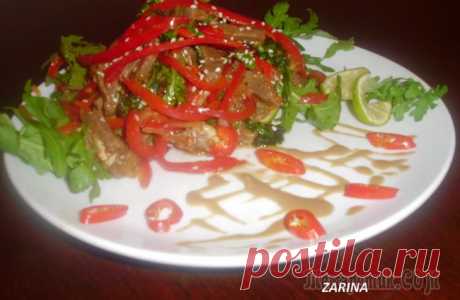 ТЕПЛЫЙ САЛАТ ИЗ ГОВЯДИНЫ В ТАЙСКОМ СТИЛЕ!!ВКУСНО И СЫТНО!!!