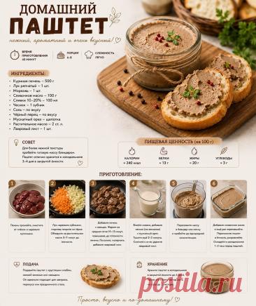 Домашний паштет из куриной печени