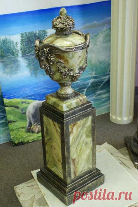 Имитация оникса, мрамора и черненной бронзы. | Самоделкино