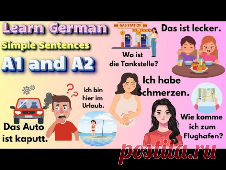 400 Essential German Sentences for Beginners (A1, A2)  - Easy Deutsch