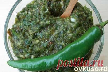 Зеленая аджика - Простые рецепты Овкусе.ру