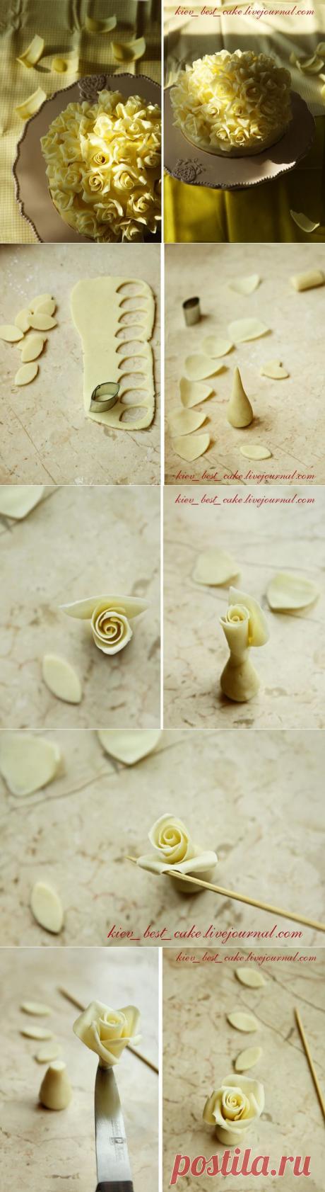 Лепной шоколад - украшение торта.