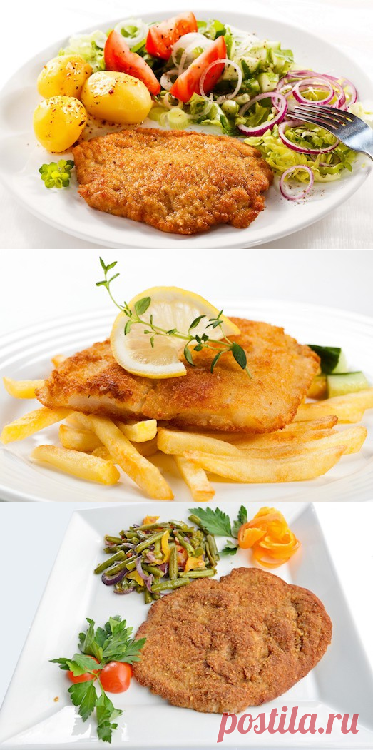 Секреты приготовления вкусного шницеля: 4 рецепта — Вкусные рецепты
