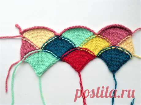 Чешуя дракона. Пэчворк спицами | SIBKNITTING | Яндекс Дзен