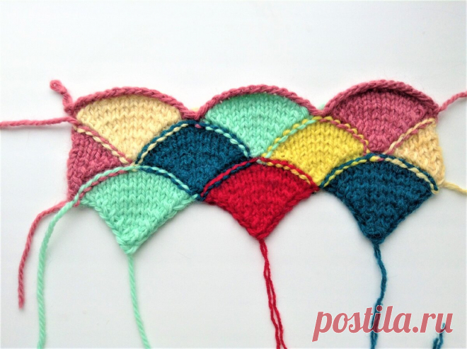 Чешуя дракона. Пэчворк спицами | SIBKNITTING | Яндекс Дзен