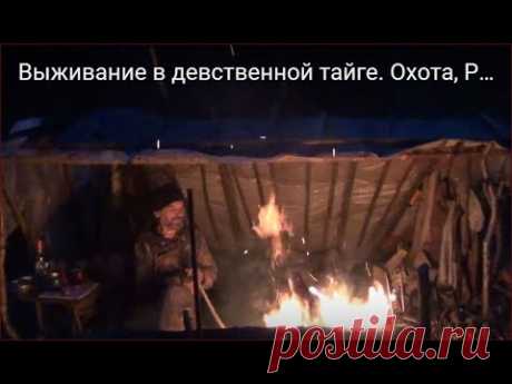 Выживание в девственной тайге. Охота, Рыбалка, Лес, Поход, Сибирь, Медведь, Тайга, Хариус, Таймень.