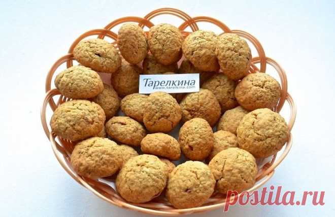 Овсяное печенье с курагой рецепт от Тарелкиной