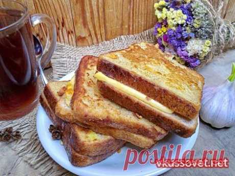 Чесночные гренки с сыром