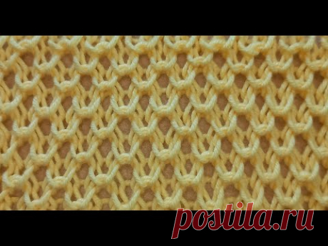 АЖУРНЫЙ УЗОР СПИЦАМИ