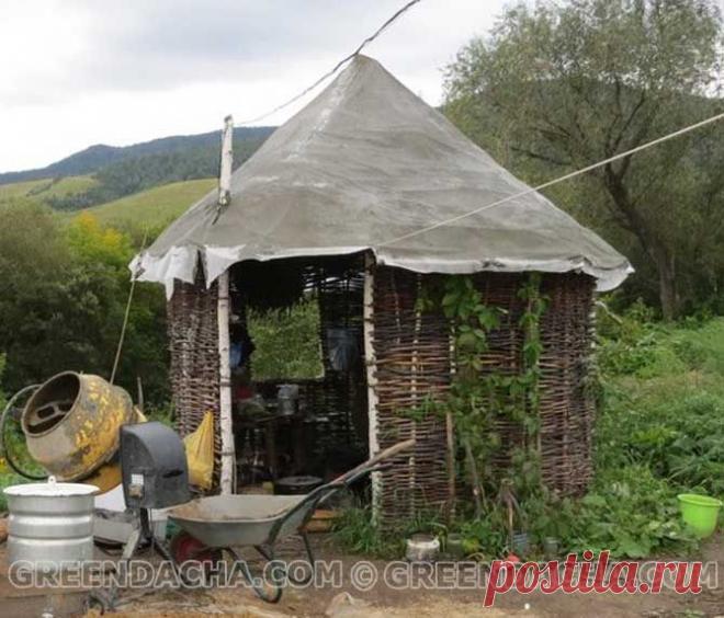 Беседка сплетеная своими руками