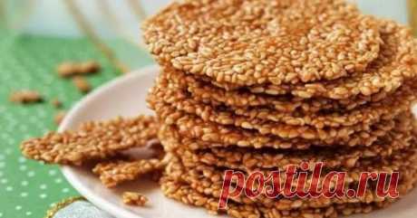 Как превратить семена кунжута в хрустящее печенье Аромат чувствуется с порога.
