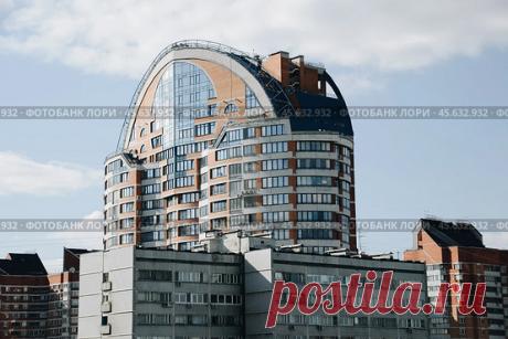 Moscow city buildings architecture, view from above, urban cityscape (2013 год) Редакционное фото, фотограф Ilaronsia / Фотобанк Лори
