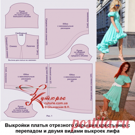 Три выкройки по которым можно сшить платье, как на фото | Шьем с Верой Ольховской | Яндекс Дзен