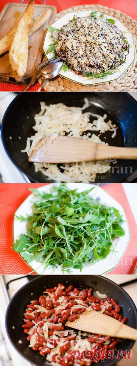 Рецепт салата с фасолью