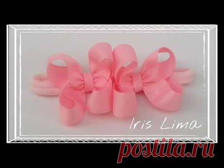 Como Fazer Laço Boutique / How To Make A Boutique Hair Bow By Iris Lima