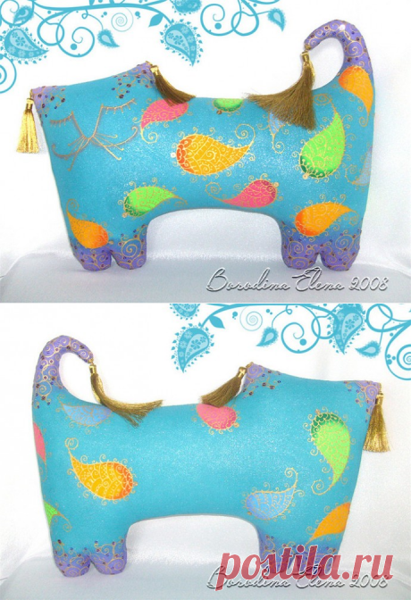 Котыподушки.текстильные диванные коты елены бородиной. | Colors.life