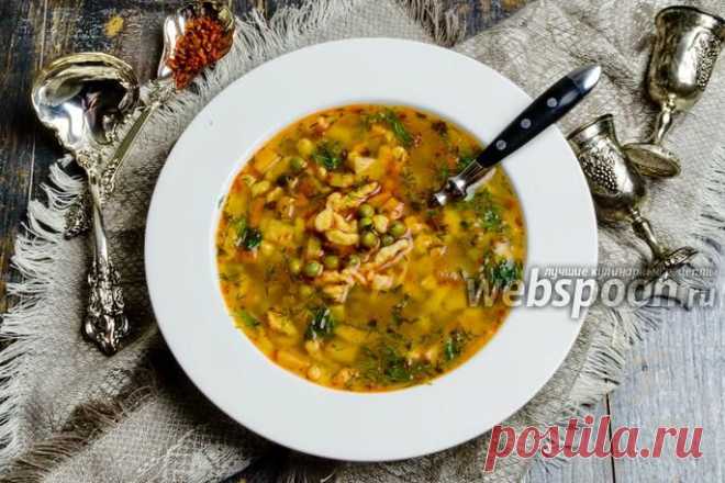 Суп гороховый с клёцками (Nokedli) по-венгерски