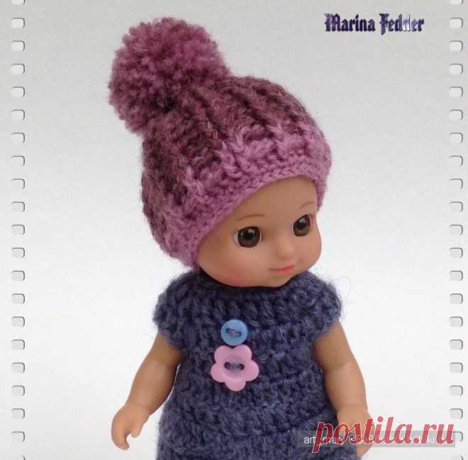 Мини-шапочка и мини-МК / Шапочки для кукол. Выкройки и схемы вязания / Бэйбики. Куклы фото. Одежда для кукол