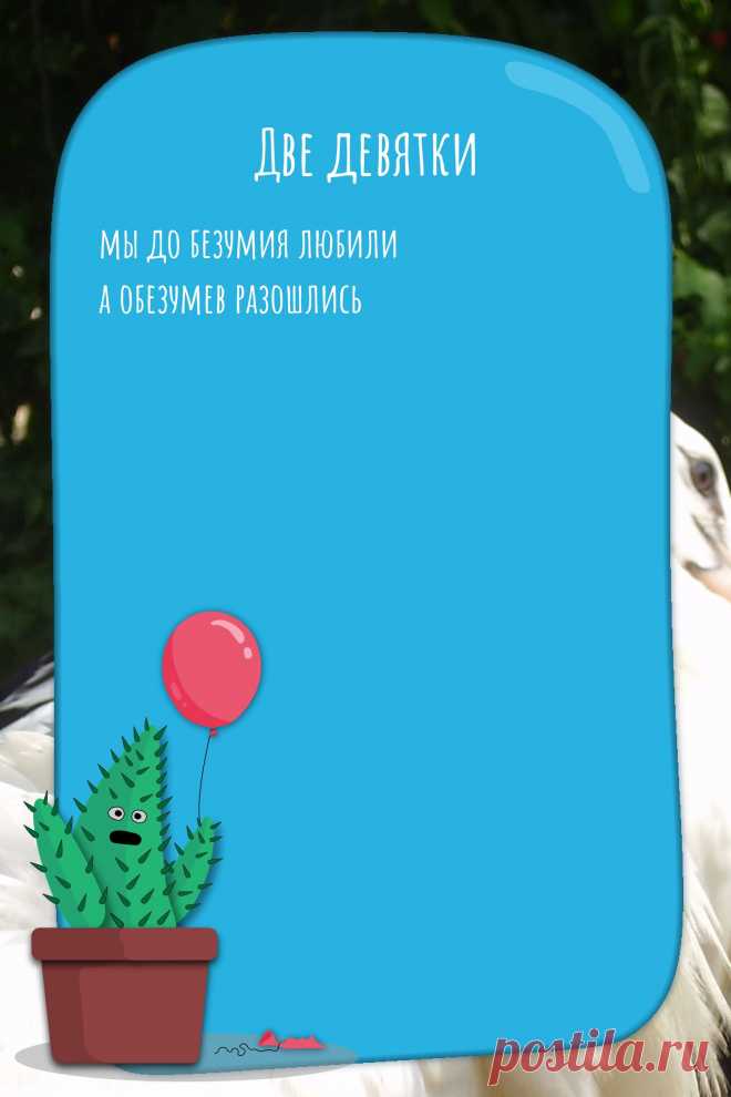Цитата про «Две девятки» — мы до безумия любили а обезумев разошлись
