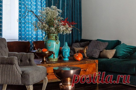 Houzz тур: Дом ярких орнаментов для собирателя древностей из Краснодара