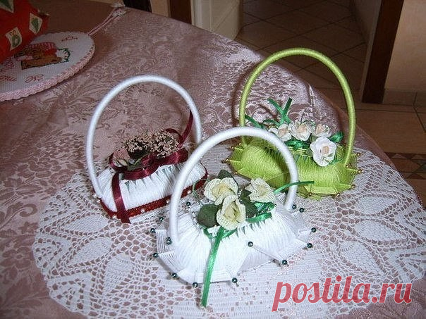 Корзинка на основе куска мыла