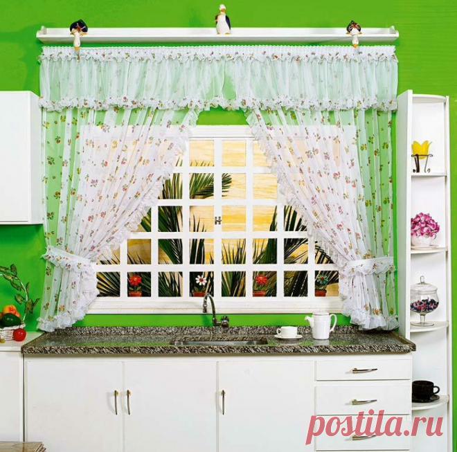 ИДЕИ ДЛЯ ИНТЕРЬЕРА. ШТОРЫ ДЛЯ КУХНИ.