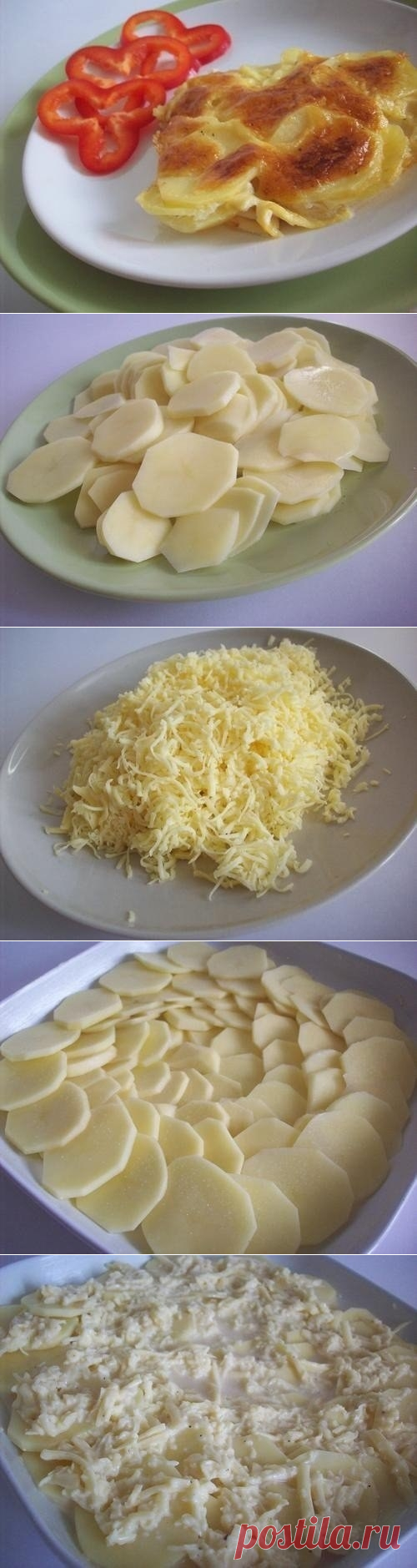 Как приготовить запеченный под сыром картофель «дофине» - рецепт, ингридиенты и фотографии