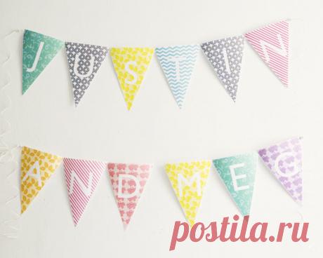 Printable Alphabet Bunting | Ruffled