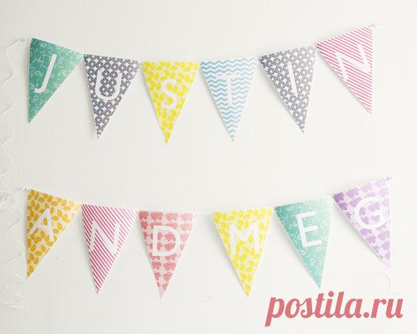 Printable Alphabet Bunting | Ruffled