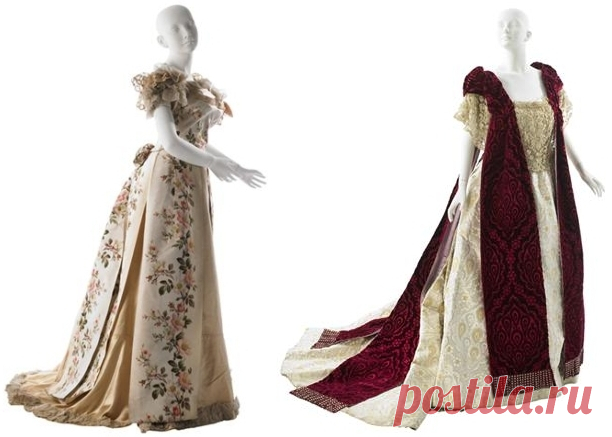 Ленты и золотой шелк.