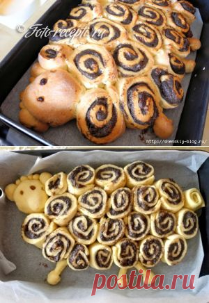 Печем маковый рулетик на новый год "овечка"