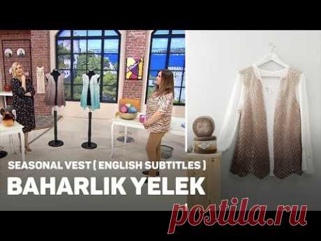 Alize Angora Gold Ombre Batik ile Baharlık Yelek - Seasonal Vest