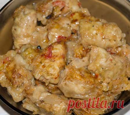 Голубцы в листьях из квашеной капусты | Вкусные Рецепты