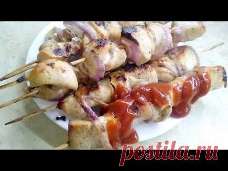 Домашние шашлыки в духовке из курицы