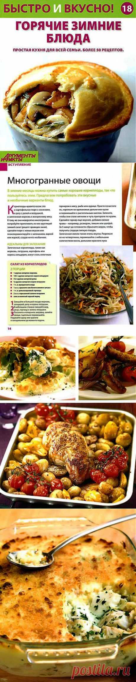 Быстро и вкусно! Горячие зимние блюда..