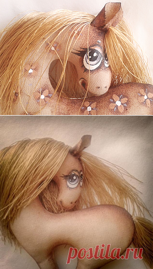 Текстильная лошадка - символ 2014 года - Ярмарка Мастеров - ручная работа, handmade