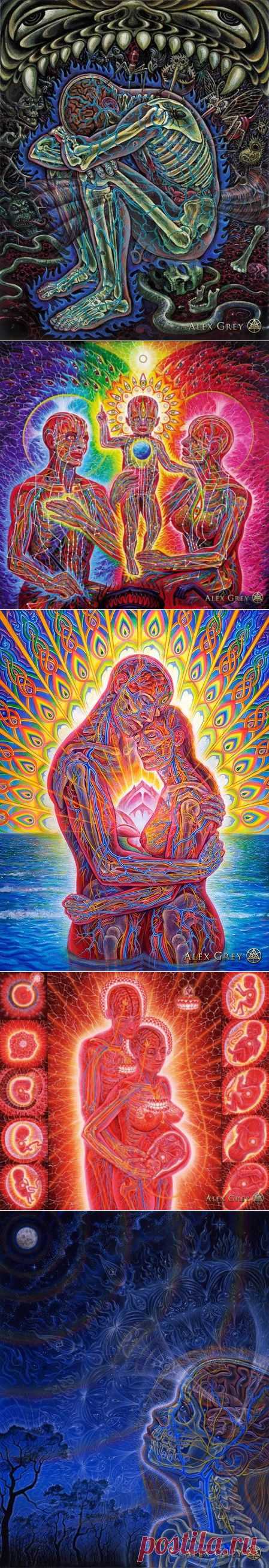 Alex Grey - галерея картин - психоделический арт