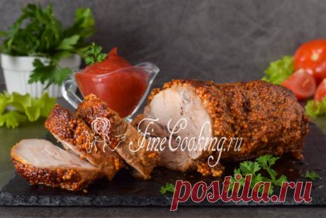 Свинина, запеченная в горчице в духовке Изумительно вкусное и ароматное блюдо из мяса, которое можно приготовить как для семейного обеда, так и праздничного стола.