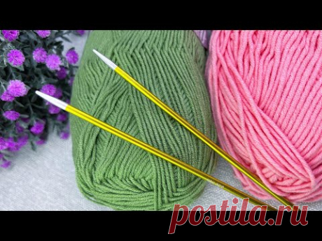 ИДЕАЛЬНО! Посмотрите какую красоту я связала из остатков пряжи!