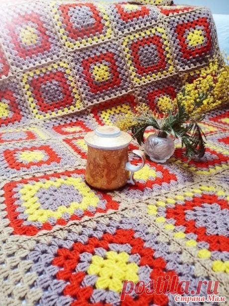 Пледы из квадратов. Много - Вязание - Страна Мам