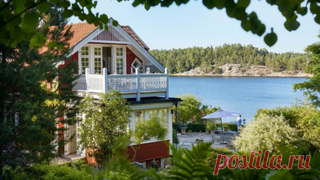 Летний дом на берегу Балтийского моря на Стокгольмском архипелаге      Хозяева дома Карина и Эрик Йоханссон
