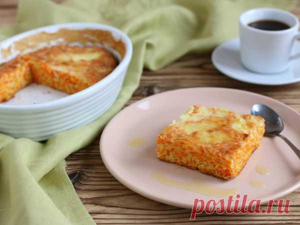 Морковная запеканка как в детском саду