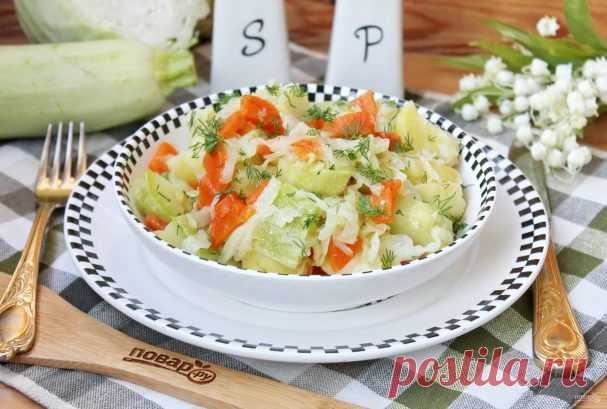 Рагу с кабачками, картофелем и капустой - пошаговый рецепт с фото на Повар.ру