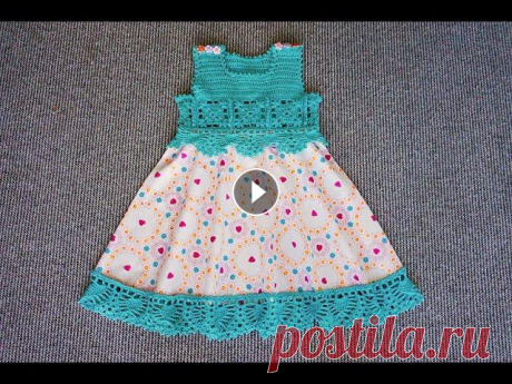 Детское комбинированное платье (часть1 из 2) Я постаралась сделать этот МК так, чтобы даже начинающий смог справиться с таким платьем, поэтому очень надеюсь, что более опытные вязальщицы простят ...