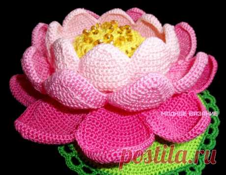 Кувшинка крючком - Crochet Modnoe Vyazanie