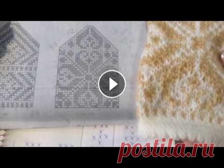 МК вязание варежек с орнаментом Часть 1 МК вязание варежек с орнаментом Часть 1...