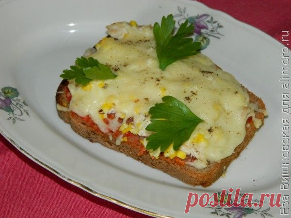 Брускетта с курицей