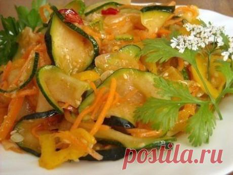 Кабачки по-корейски