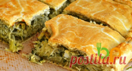 Капустный пирог на песочном тесте
этот красавец из песочного теста. Чем-то напоминает киш, но закрытый. Благодаря этому капуста остается...